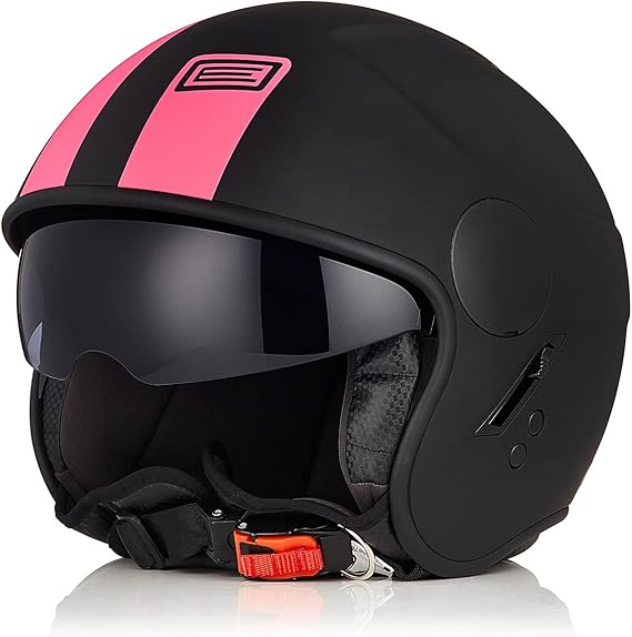 Casco de moto Jet aerodinámico retro para Mujer