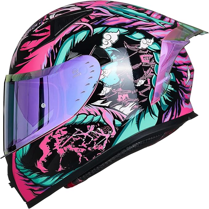 ILM - Casco Moto Integral con doble visera