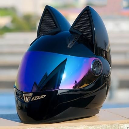 Cuernos del Diablo para casco de moto mujer